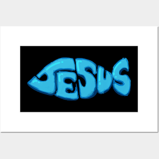 Jesus fish Posters and Art